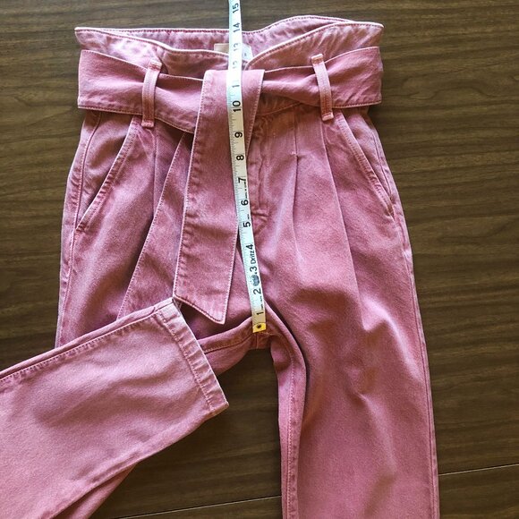 Sezane Austin Trouser Jeans Pink Rosewood FR32 US0 - Picture 5 of 6